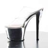 Pleaser - SKY302 Mules à talons - Chaussures de pole dance - Couleur chrome/Couleur argent Product image